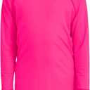 Kids Rash Guard Shirt UPF 50+ Quick Dry Sun Shirts Long Sleeve Athletic Tops for Boys and Girls, 10-12 Years 