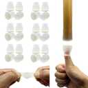 Small Fit 15/16to 1 7/32Chair Leg Caps Floor Protectors Furniture Leg Feet Protective Cover, Chair Leg Protectors for Hardwood Floors, Silicone Furniture Pads with Felt, Slide No Scratches No Noise (24pack-semi-transparent)