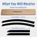 Window Rain Guards Compatible 2003-2009 Toyota 4Runner 4PC Window Visors Vent Shade Deflector