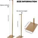 Sintuff Adjustable Cloth Display Stand 48-72 Inches Single Garment Rack Metal Costumer T Shirt Display for Thrift Shop Vendors Retail Store(Gold)