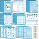 Harloon 172 Pcs Winter Game Christmas Trivia Set Christmas Party Games for Family Holiday Winter Activities Snowman Word Scramble Christmas Bingo Games for Boys Girls Adults Xmas