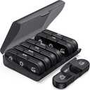 PULIV Weekly Pill Organizer 3 Times a Day, Portable Travel Pill Box 7 Day with Large Pill Containers, Light-Proof Pill Case for Vitamins, Medication, Supplements and Fish Oils (Black)