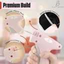 2 x Stitch for Clothes Mini Sewing & Tagging Kit with 5 Ultra-Fine Needles, 1,000 Black & 1,000 White 4.4mm Fasteners, Scissors, Double-Head Threader & Chalk for Clothing Repairs