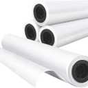Plotter Paper 24"x 150' Wide Format Blueprint Paper, 4 Rolls, Goefun 20lb CAD Bond Rolls on 2" Core for CAD Printing on Inkjet Printers