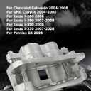 cciyu Front Left & Right Disc Brake Calipers w/Bracket 18B4939 18B4938