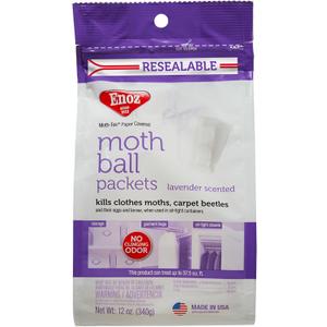 Enoz+E112.6T+12+Oz+Lavender+Scented+Moth+Ball+Packets
