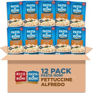Pasta Roni Garlic Alfredo Fettuccine, 4.7 Ounce (Pack of 12), Best Before Date 01/16/2026