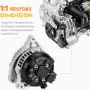 New Alternator for Toyota Camry L4 2.5L 2012-2015, Scion tC 2011-2016, RAV-4 RAV4 2.5L 2009-2012, 27060-0V010-84, 104210-2270, 210-0722, 9664219-227