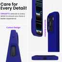ORNARTO Compatible with iPhone 17 Pro Case 6.3", Slim Liquid Silicone 4 Layers Full Covered Soft Gel Rubber Shockproof Cover, Protective Phone Case for iPhone 17 Pro-Klein Blue