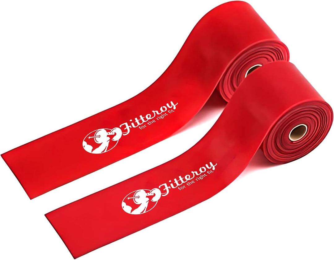 WOD Floss Compression Band for Mobility and WOD Recovery Through Muscle Compression, Tack, and Flossing (3.5 Foot (Pack of 2), Red)