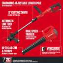 CRAFTSMAN 20V MAX WEEDWACKER String Trimmer and Leaf Blower Combo Kit, Battery and Charger Included (CMCK197M1)