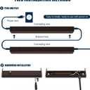 36 Inch LED Under Cabinet Light, Plug in Kitchen Lighting, 3CCT Selectable (3000K/4000K/5000K), CRI94 High Color Accuracy, Linkable, Slim Design Dimmable, Brown