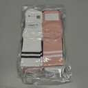 2 x Pilates Socks with Grips for Women Long Non-Slip Yoga Grippy Socks for BarreBalletDance & HospitalAnti-Skid Workou (US, Numeric, 5.5, 10, Regular, Regular, 2, Black/White/Grey/Pink)