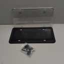 Car License Plate Frame Cover- Clear Bubble Novelty Plate Cover with Silicone Car Tag Holder for US Plate, Unbreakable Protector for Front or Back Rear Plate Included Screws,Caps