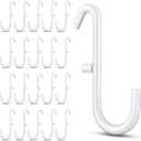 20 Pcs White Pegboard Hooks Pegboard Accessories Metal Storage Tool Keys Jewelry Utensils Hanging Organizer Compatible with IKEA Skadis for Home Office Indoor Supply
