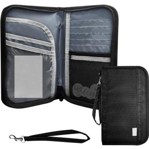 Travel Document Organizer&Passport Wallet - RFID Blocking, Lightweight & Waterproof Large Capacity Travel Passport Holder Women & Men for Travel Essentials
