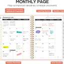 2 x 2026 Planner, Weekly and Monthly Calendar Planner, January 2026 - December 2026, Hardcover 2026 Calendar Book with Tabs For Women & Men, Inner Pocket, Spiral Bound, Perfect for Office Home School Supplies - A4 (8.5" x 11"), Pink