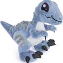 TCBunny Baby Dinosaur 12" Bedtime Stuffed Animal Plush Toy, Kid's Gifts for Boys, Girls, Birthday, Valentine, Christmas (Veliciraptor) (Blue)