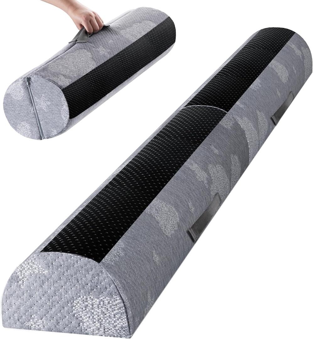 Bed Rail Bumpers for Toddlers - Foam Fold Bed Bumper Guard with Dual Non-Slip Pads Waterproof Washable Soft Removable Cover Safe Bed Rail for Toddlers, Kids Seniors