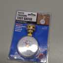 Watts 2-1/2" Hose Connection Water Pressure Test Gauge, 3/4" (20 mm) HT Hose Connection, Copper Alloy, Black Enamel Steel Case, Red Indicator Hands, ASME Type B Accuracy