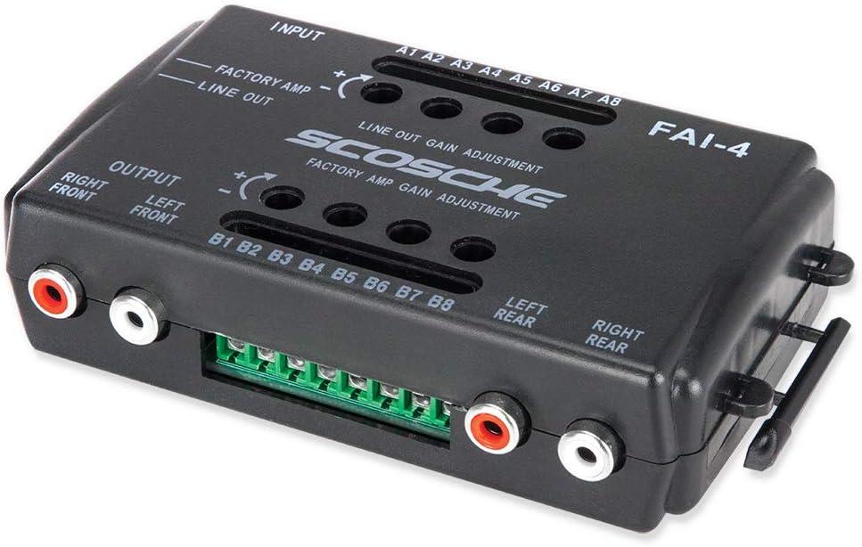 Scosche FDK10B Compatible with Select 1988-97 Ford/Lincoln/Mercury/Mazda Premium Sound Wire Harness/Connector; High level inputs