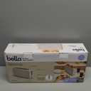 bella 2 Slice Slim Toaster, Fits-anywhere Kitchenware, 6 Setting Shade Control with Reheat & Cancel Buttons, Fits sourdough, 10 Long Slot, Anti Jam & Auto Shutoff, 900 Watt, Oatmilk