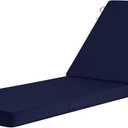 Basic Beyond Chaise Lounge Cushions Outdoor, 3-Layer Waterproof Outdoor Furniture Cushions with Removable Cover and 4 Ties, 72"x21"x3" Patio Lounge Chair Cushions for Outdoor Furniture, Navy