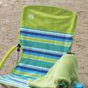 Coleman Utopia Breeze Lightweight Beach Chair with Cup Holder, Comfortable Portable Outdoor Chair with Carry Bag, Supports up to 250lbs, Great for Beach & Yard, 29.5 x 10.7 x 3.5 inches