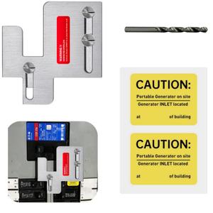Generator Interlock Kit Compatible with Eaton Cutler Hammer BR Series 150 and 200 amp Panels,1 1/4-1 7/16 inches Spacing Between Main and Branch Breaker,Professional and Interlock Kit(1Set)