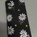 for Motorola Moto G 5G 2024 Case, Flower Pattern Slim Case Soft Silicone Protective for Moto G 5G 2024 Phone Cover, Daisy Black