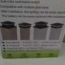 Solar Post Cap Lights 12 Pack, Fence Post Solar Lights, Warm White/Cool White Lighting, Black Waterproof Outdoor Post Lights for Garden Patio Porch, 4x4, 5x5 or 6x6 Vinyl/Wooden Posts