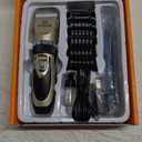oneisall Dog Clipper Low Noise, Dog Grooming Kit with Rechargeable, Dog Shaver Cordless Electric Quiet Hair Clipper Set for Dog Cats PetsGold