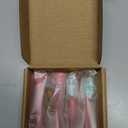 Toothbrush Replacement Heads for Philips Sonicare 4100 5100 Plaque Control Gum Health Simply Clean Electric Brush Head, 4 Pack, Pink