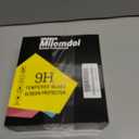 2 x Milomdoi 9 in 1 Screen Protector for Samsung Galaxy Z Fold 7, 3 Inside Flexible Film + 3 Front Tempered Glass + 3 Camera Lens Protector Accessories with Installation Frame (Black)