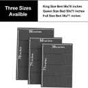 Full Size 50x71" Bunkie Board, 10mm Thick, Black, Modern Style, Noise Minimizing, Moisture Resistant, Washable Housing