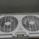 Comfort Zone Twin Window Fan with Reversible Airflow Control, 9 inch, Auto-Locking Expanders, 2 Speed Fan, Dual Fan, Exhaust, Airflow 9.84 ft/sec, Ideal for Home, Kitchen, Bedroom & Office, CZ319WT (White)