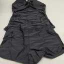 Women Tankini Swimsuits with Shorts - Two Piece Tummy Control Bathing Suits Top with Two Pockets Bottom Swimwear (X-Large, Black)