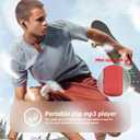 64GB Sport Clip on MP3 Player with Bluetooth- Superlight Mini MP3 Player with Clip and Recorder(No FM), MicroSD Support, Shuffle Playback for Running, Cycling, Hiking, Climbing and Yoga
