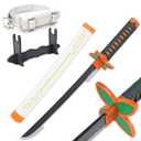 Zisu Shinobu Sword - 23.6" Short Katana Replica for Kids - Complete with Belt, Stand, and True-to-Show Design - Shinobu Sword Ideal for Display