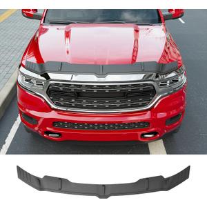 Powoq Hood Protector Compatible with 2019-2026 Dodge RAM 1500 Deflector Upgraded TPE Shield Hood Deflector Replacement for 2019-2026 Dodge RAM 1500 Accessories