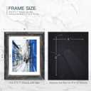 XUANLUO 8x10 Picture Frames Set of 4 Rustic Retro Photo Frame with HD Plastic Cover for Wall Mount and Tabletop Display Family Friends Wedding Gift
