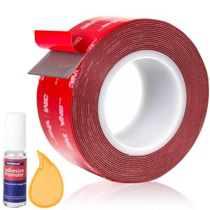 Double Sided Tape Heavy Duty 0.6mm, Made of 3M, Strong Foam Adhesive Mounting Tape, Waterproof and High Temp Resistant, Ideal for Home Decor, Car Accessories, Spoilers 1.18 in X 10 FT
