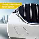 Car Front Bumper Tow Hook Cover Compatible with Luxury Edition BMW 5 2017 2018 2019 2020 G30 G31 518 520 525 530 535 540 Trailer Cover Cap 51117427448 Small Lid Towing Eye Cap