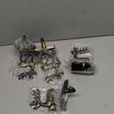 4 Pcs Stocking Holders, Reindeer Pattern Metal Mantel Hooks, Anti-Slip Heavy Duty Solid Cast Iron Mantle Hangers Xmas Decor for Fireplace Holiday Indoor Decoration