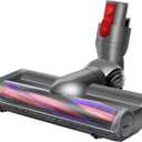 Garbage fighter Quick-Release Motorhead Cleaner for Dyson V7 V8 V10 V11 V15 Vacuum Cleaner SV10 SV11 SV12 SV14 Replacement Part Electric Head for Hardwood Floor Carpets with Carbon Fiber Roller Brush