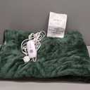 Heated Blanket Electric Blanket Full Size 72''x84'' with 5 Heating Levels, 10 Hour Auto Shut Off, Machine Washable, Flannel & Sherpa Soft Warming Blanket for Couch, Bed, Office - Grass Green