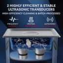 VUA 3L Ultrasonic Cleaner with Digital Timer & Heater, Professional Ultra Sonic Cleaner, Ultrasonic Parts Cleaner for Glasses Watch Denture Dental Irrigator Ring Jewelry Tools Circuit Board