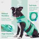 PUMYPOREITY 2-in-1 Detachable Dog Diapers, Escape-Proof Anti-Harassment Wear for Heat, Full Body Dog Onesie for Post-Surgery Recovery, Incontinence, Puppy Training & Senior Pet, XL, Green
