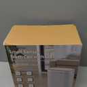 ELPHECO Bathroom Garbage Can 2 Gallon Plastic Smart Garbage Can Waterproof Wastebasket Bathroom Decor Narrow Garbage Bin with Automatic lid for Bedroom, Kitchen (Beige)