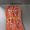 3/4 Inch Arborist Rigging Rope -50 Feet Thick Bull Rope for Tree Pulling, Outdoor Climbing Use - High Strength Double Braided Polyester 72 Strands - Orange